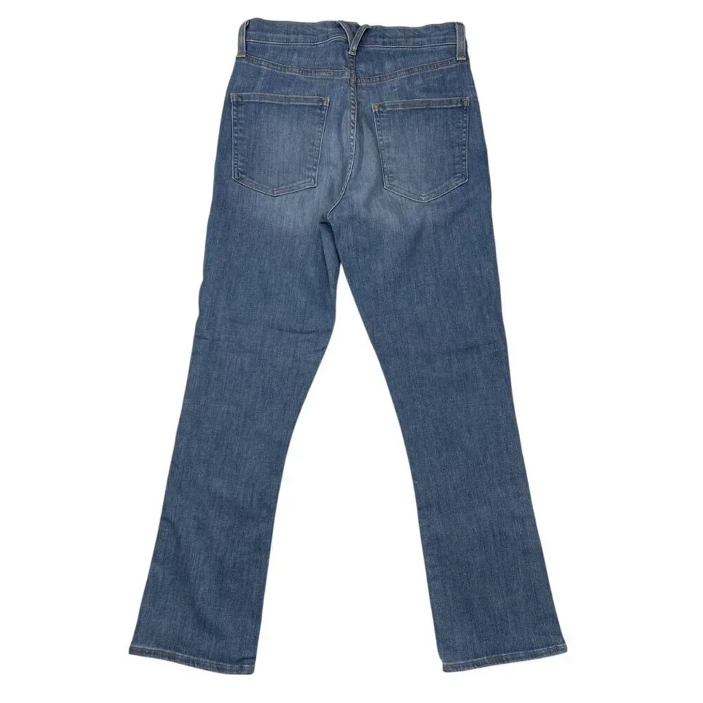 Veronica Beard Carly Kick Flare High Rise 27 Denim Jean Modern Minimalist
